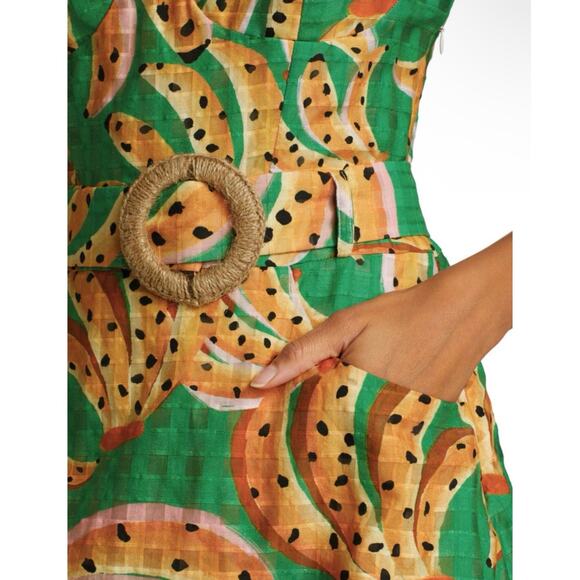 Farm Rio Raining Bananas Mini Dress – NWT – Size Small - Picture 5 of 8